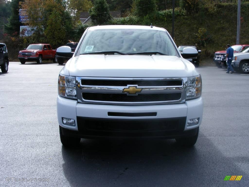 2009 Silverado 1500 LTZ Crew Cab 4x4 - Summit White / Light Cashmere photo #9
