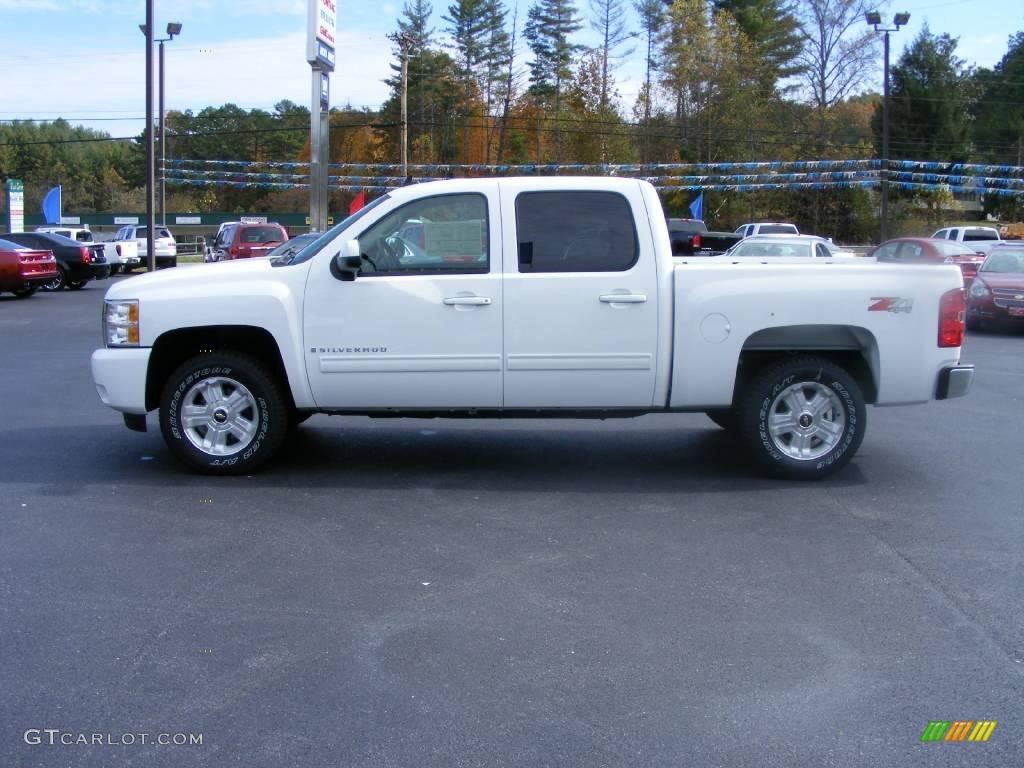 2009 Silverado 1500 LTZ Crew Cab 4x4 - Summit White / Light Cashmere photo #11