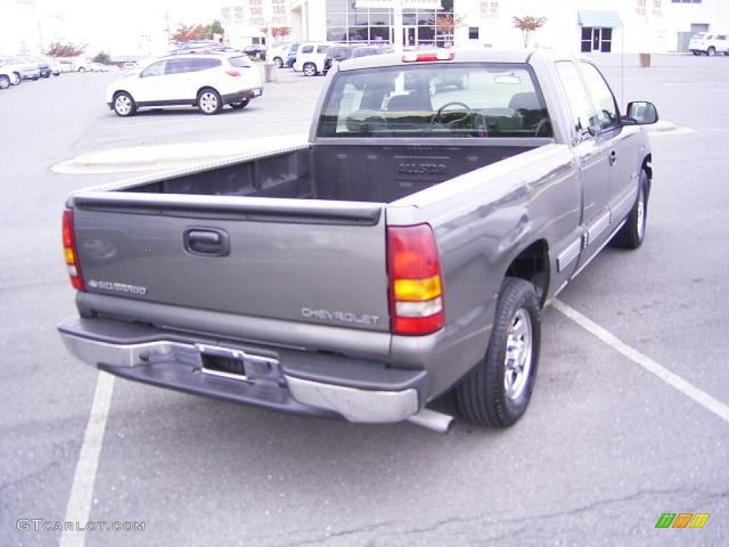 2002 Silverado 1500 LS Extended Cab - Medium Charcoal Gray Metallic / Graphite Gray photo #5