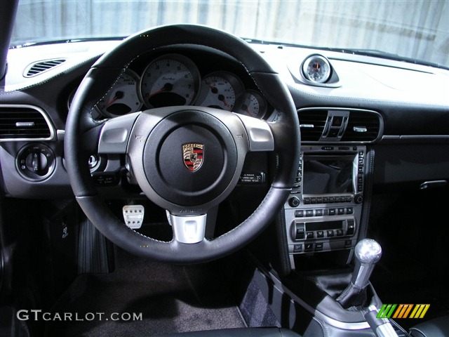 2007 911 Turbo Coupe - Black / Black photo #7