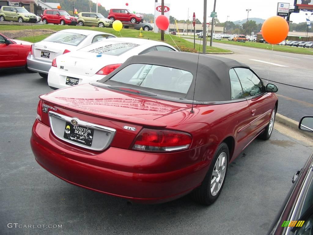 2006 Sebring GTC Convertible - Inferno Red Crystal Pearl / Taupe photo #2