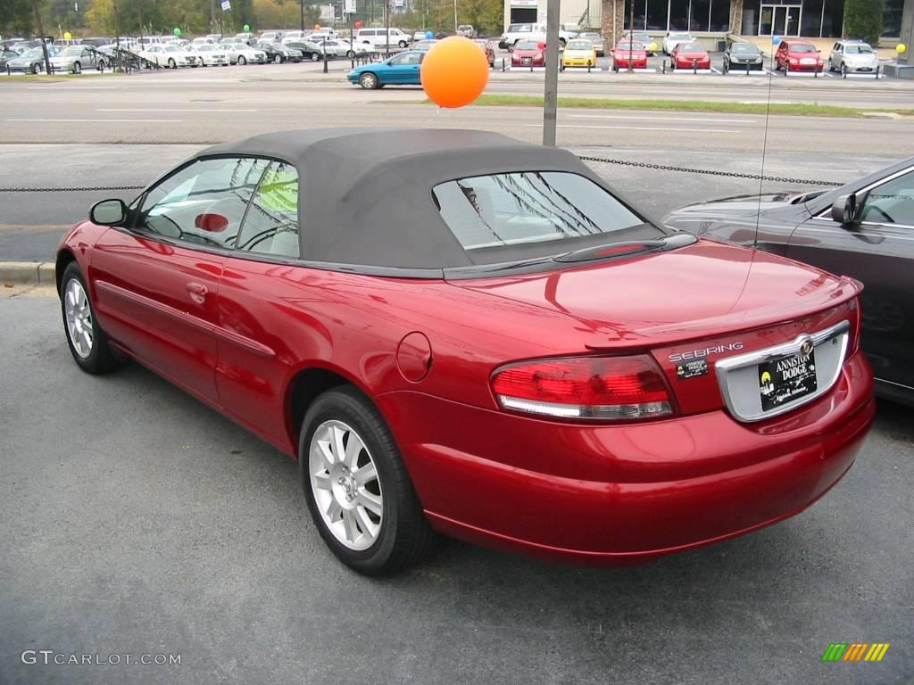 2006 Sebring GTC Convertible - Inferno Red Crystal Pearl / Taupe photo #3