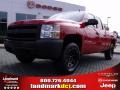 Victory Red 2007 Chevrolet Silverado 1500 Work Truck Extended Cab 4x4