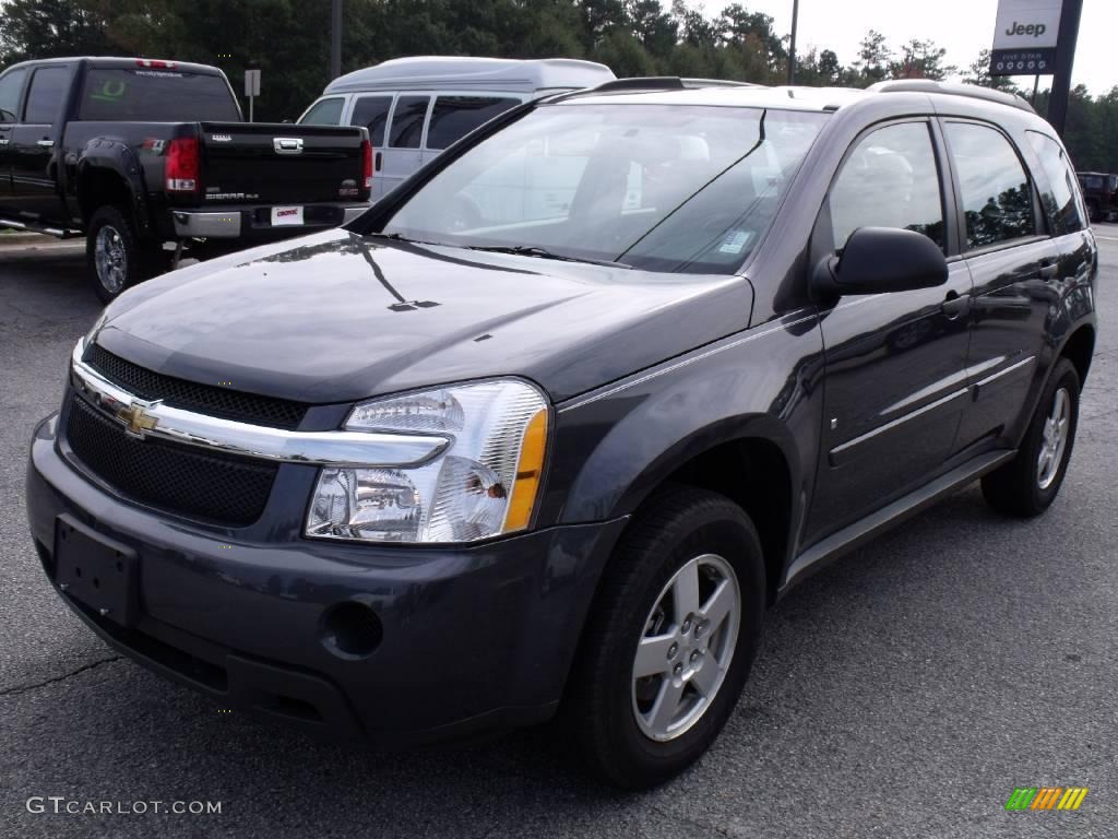 2009 Equinox LS - Cyber Gray Metallic / Light Gray photo #4