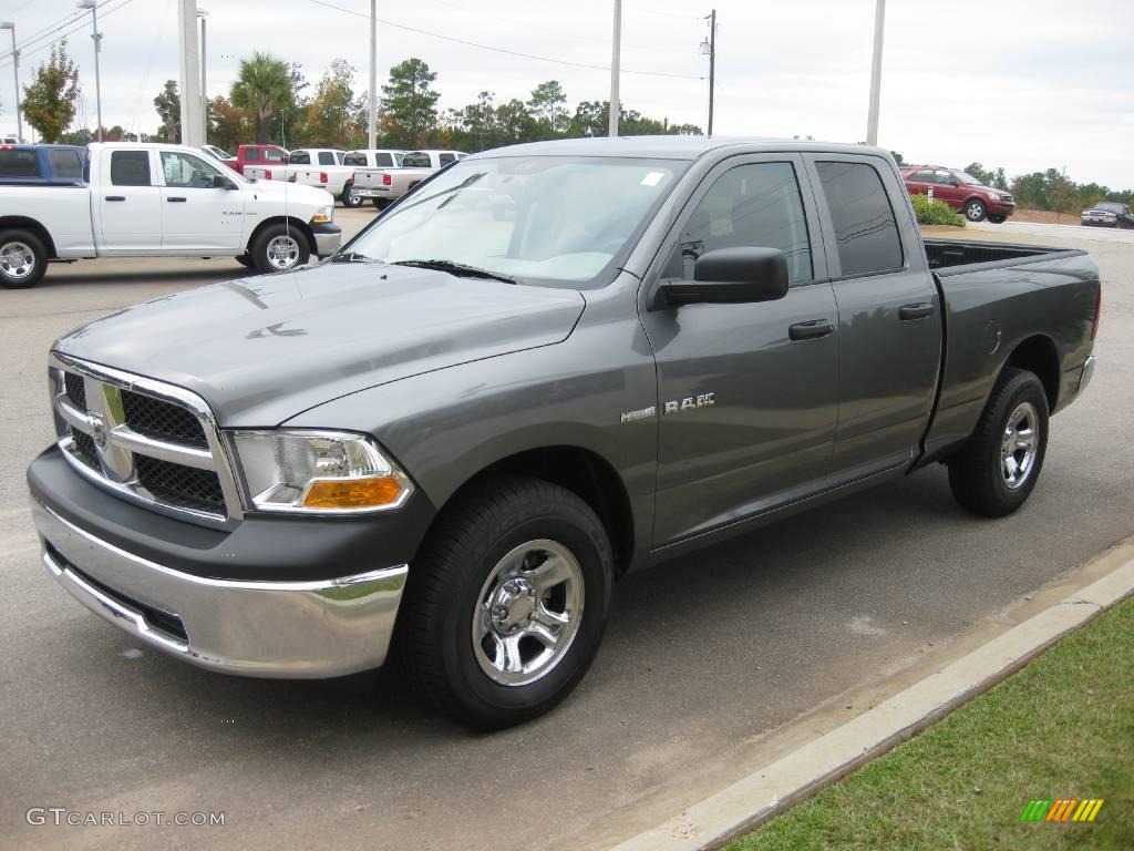 2010 Ram 1500 ST Quad Cab - Mineral Gray Metallic / Dark Slate/Medium Graystone photo #1