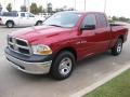 2010 Inferno Red Crystal Pearl Dodge Ram 1500 ST Quad Cab  photo #1