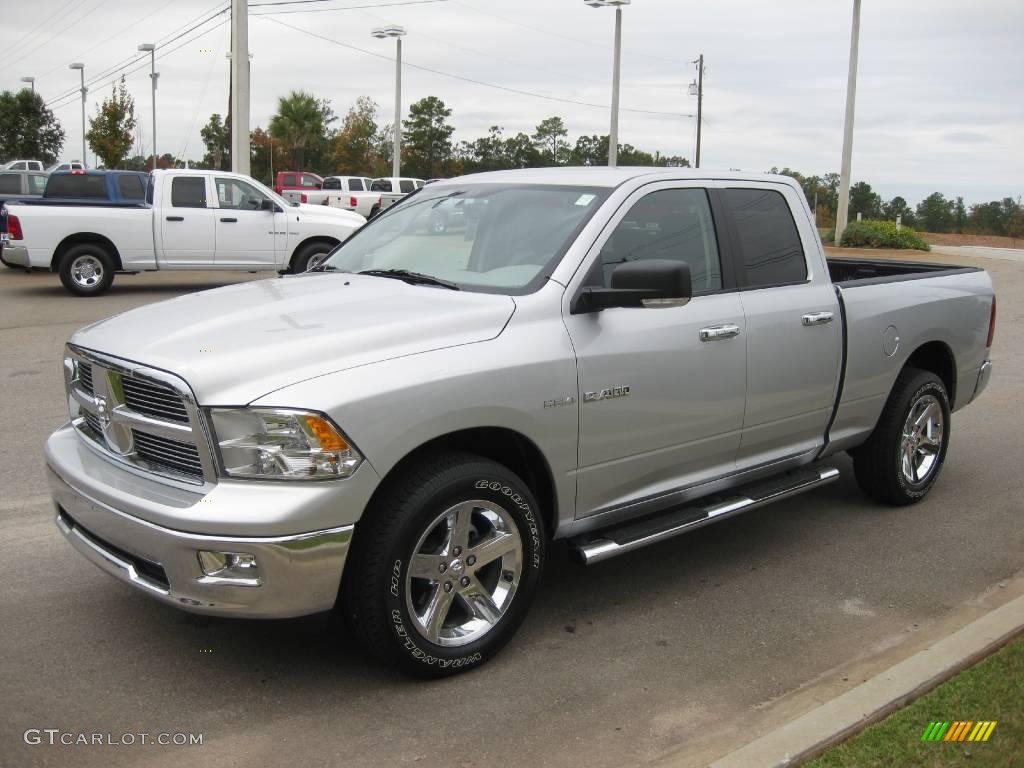 2010 Ram 1500 Big Horn Quad Cab - Bright Silver Metallic / Dark Slate/Medium Graystone photo #1