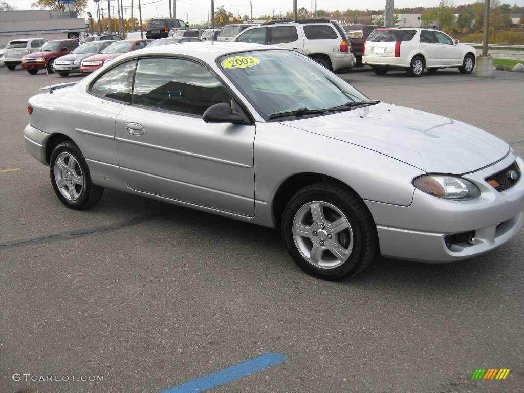 2003 Escort ZX2 Coupe - Silver Frost Metallic / Dark Charcoal photo #6