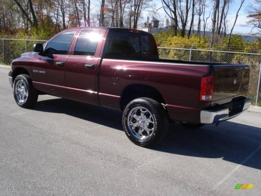 2005 Ram 1500 SLT Quad Cab 4x4 - Deep Molten Red Pearl / Dark Slate Gray photo #3