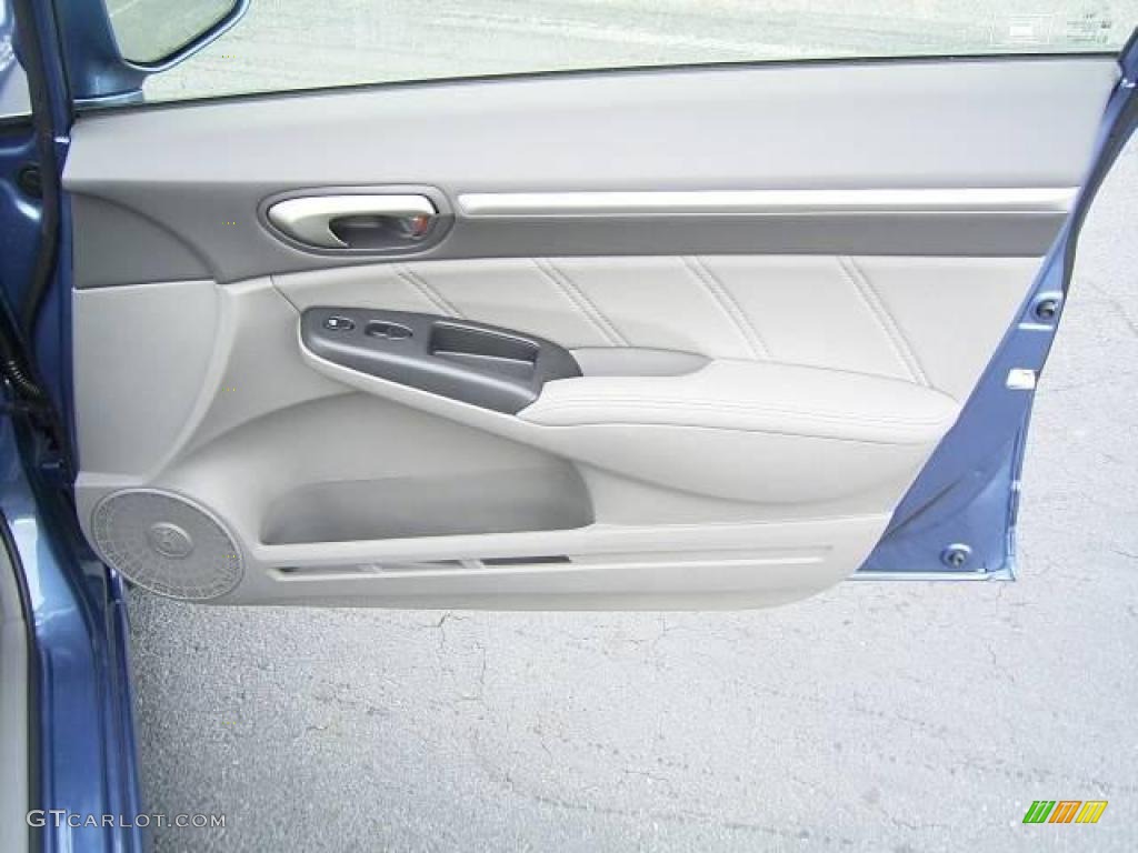 2010 Civic EX-L Sedan - Atomic Blue Metallic / Gray photo #17