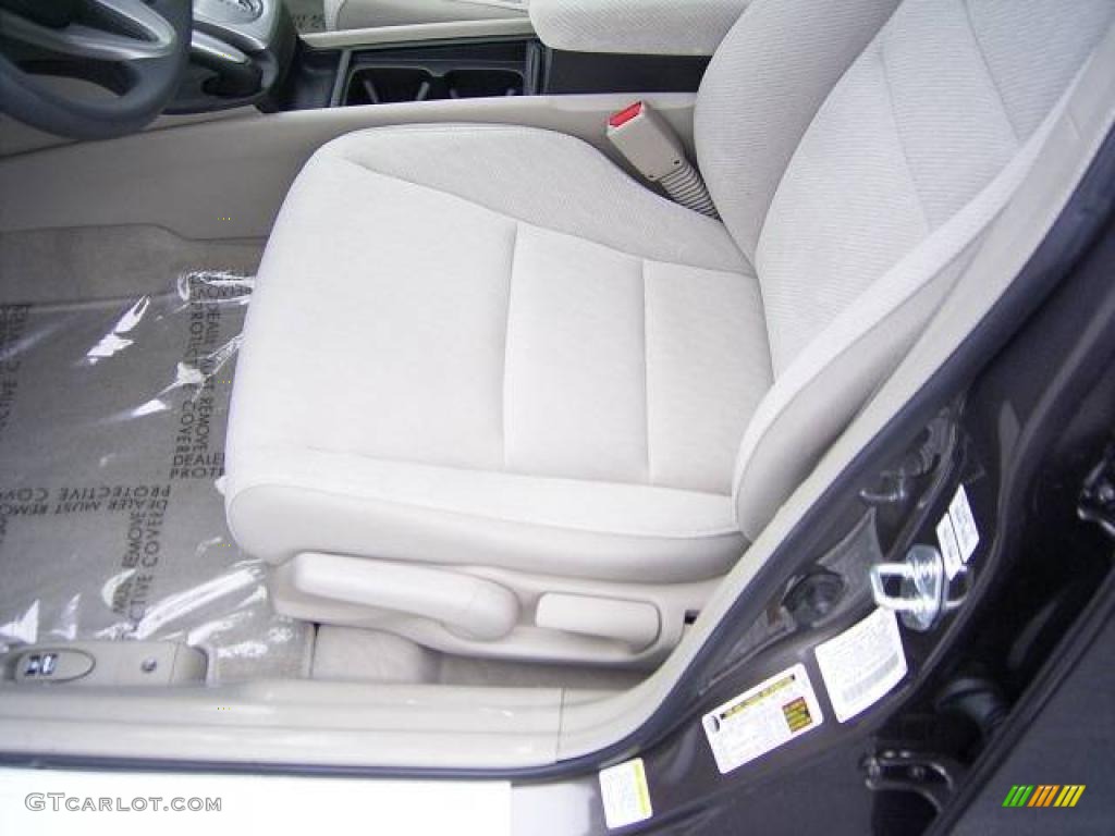 2010 Civic EX Sedan - Urban Titanium Metallic / Beige photo #9
