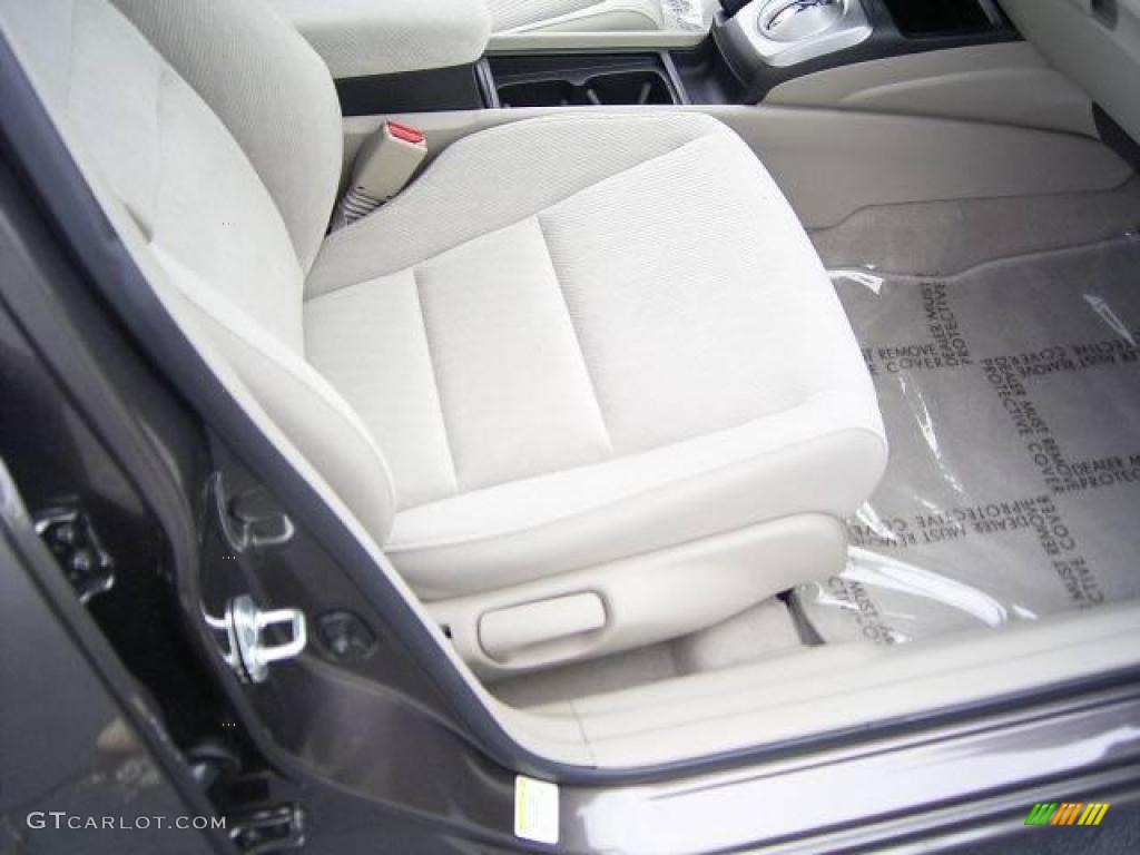 2010 Civic EX Sedan - Urban Titanium Metallic / Beige photo #15