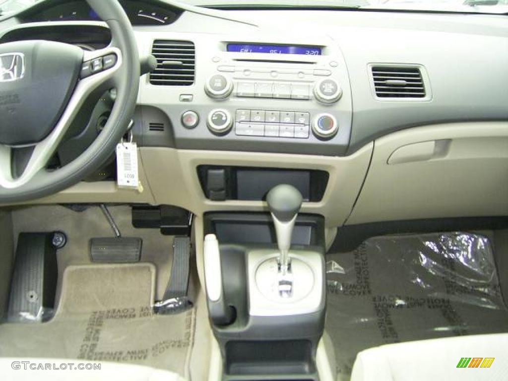 2010 Civic EX Sedan - Urban Titanium Metallic / Beige photo #23