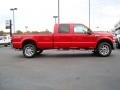 2010 Vermillion Red Ford F350 Super Duty Lariat Crew Cab 4x4  photo #2