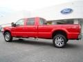 2010 Vermillion Red Ford F350 Super Duty Lariat Crew Cab 4x4  photo #5