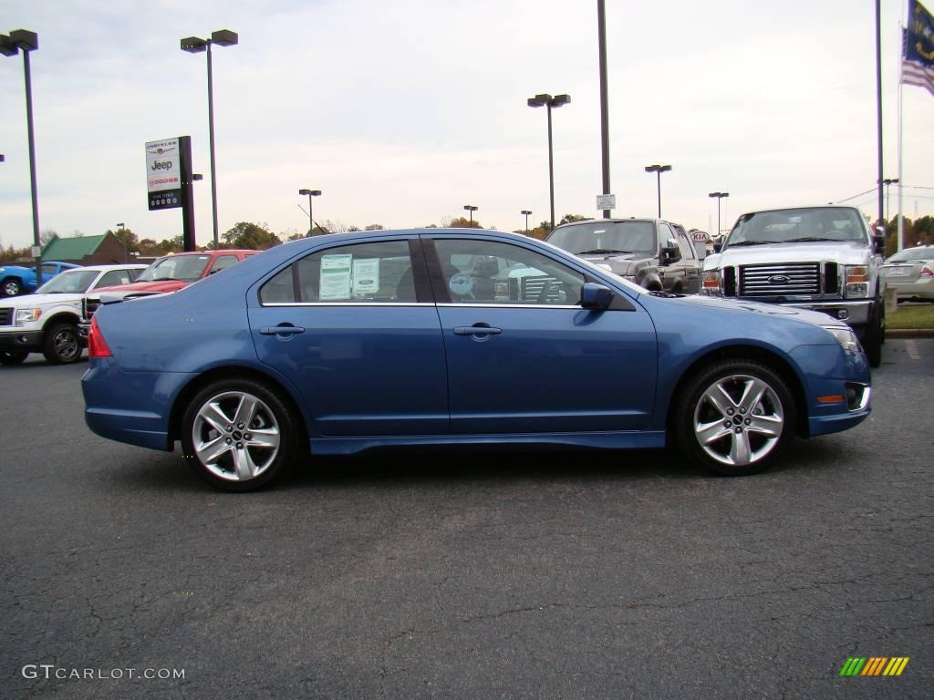 2010 Fusion Sport - Sport Blue Metallic / Charcoal Black/Sport Black photo #2