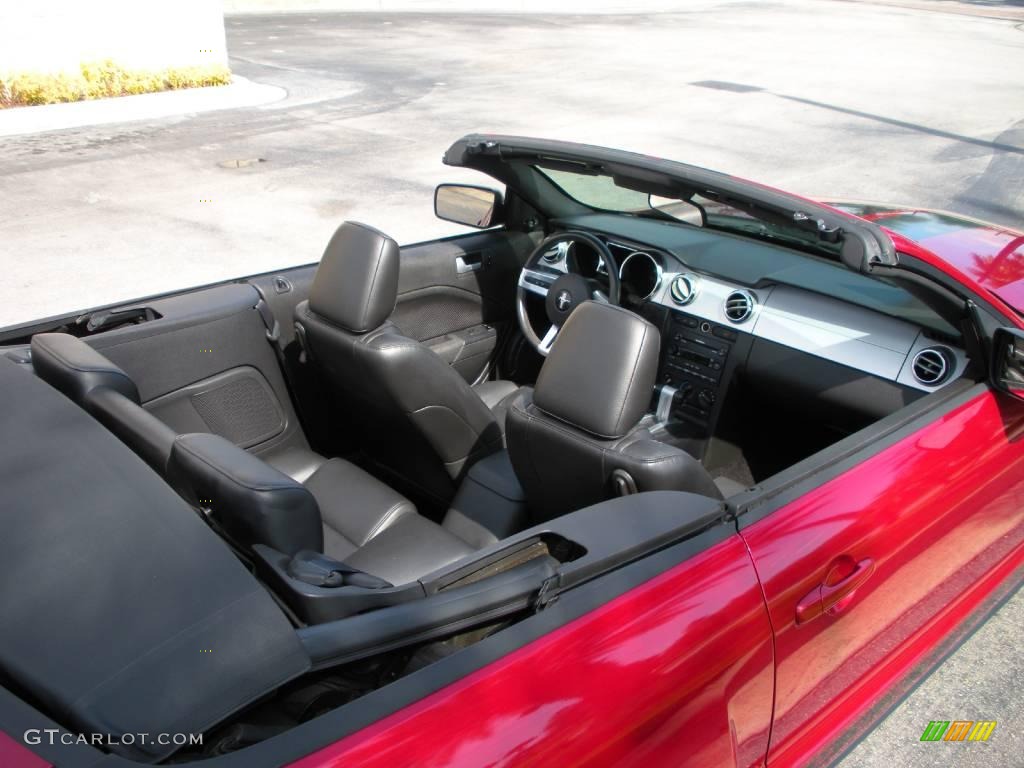 2005 Mustang V6 Premium Convertible - Redfire Metallic / Dark Charcoal photo #11