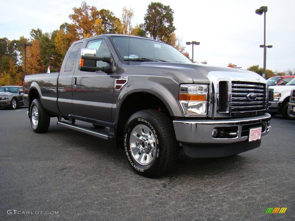 2010 F250 Super Duty Lariat SuperCab 4x4 - Sterling Gray Metallic / Medium Stone photo #1