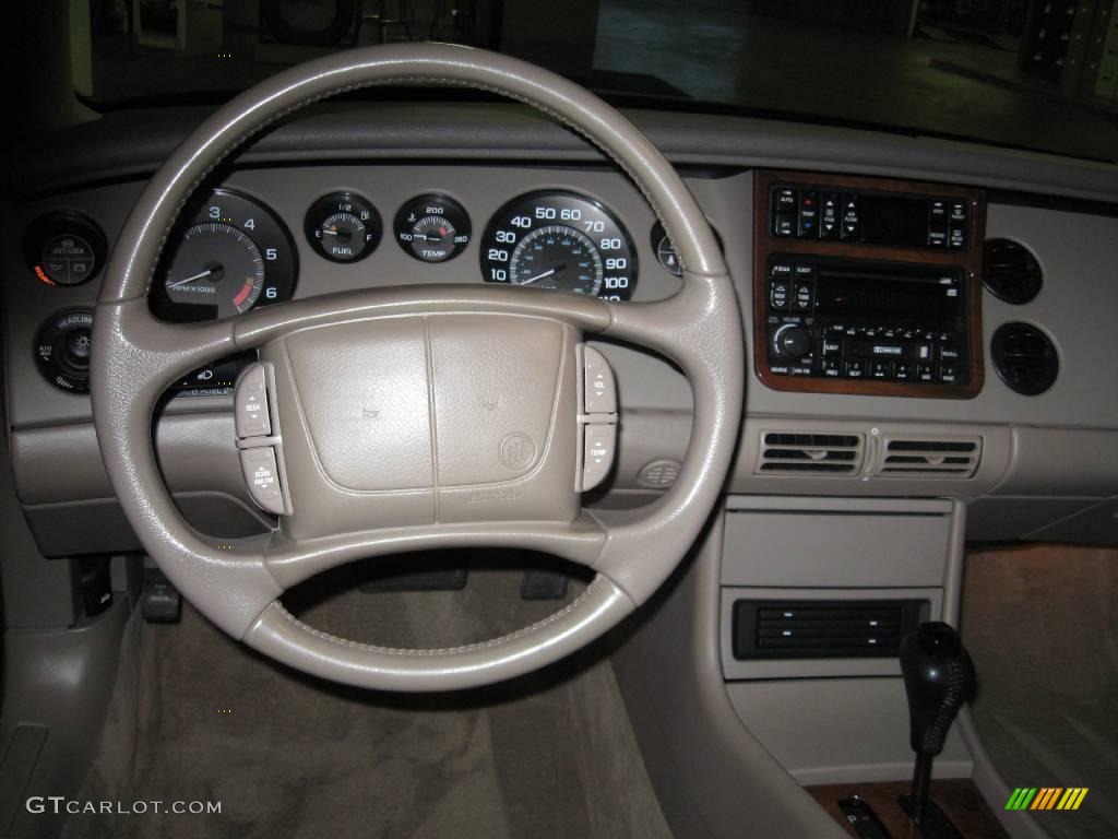 1997 Buick Riviera Supercharged Coupe Neutral Beige Steering Wheel Photo #20493333