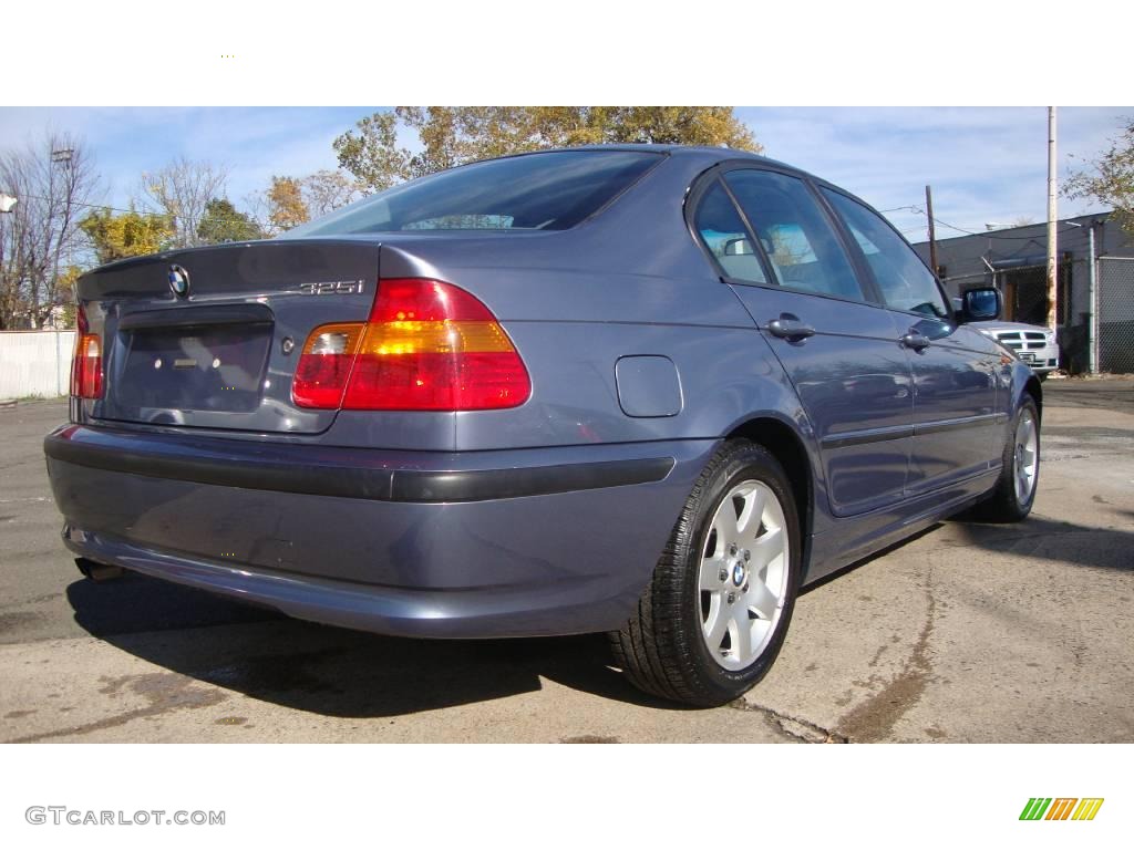 2003 3 Series 325i Sedan - Steel Blue Metallic / Grey photo #4