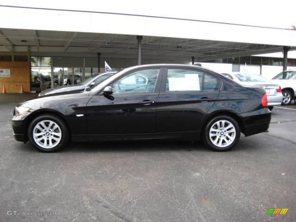 2006 3 Series 325i Sedan - Black Sapphire Metallic / Terra/Black Dakota Leather photo #2