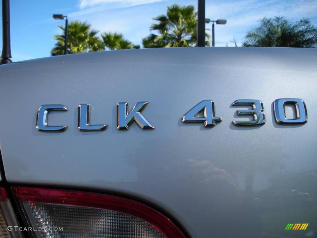 2002 CLK 430 Cabriolet - Brilliant Silver Metallic / Ash photo #14