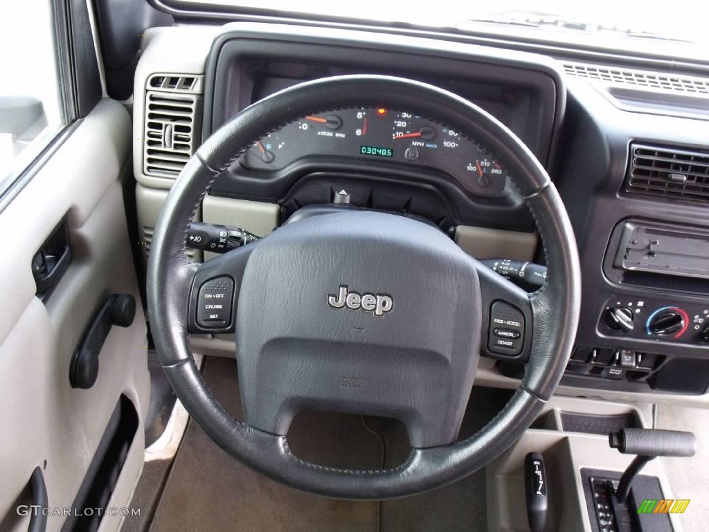 2006 Wrangler Sport 4x4 - Stone White / Khaki photo #17