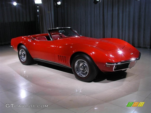1968 Corvette Convertible - Rally Red / Red photo #3