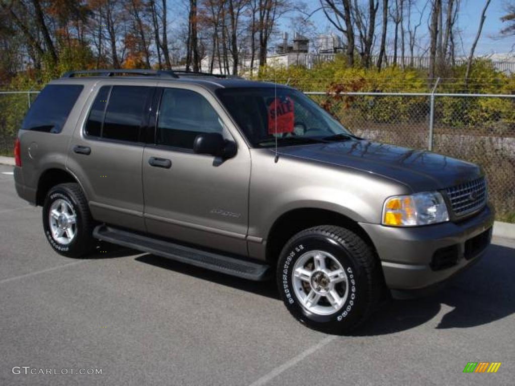 2004 Explorer XLT 4x4 - Mineral Grey Metallic / Medium Parchment photo #8