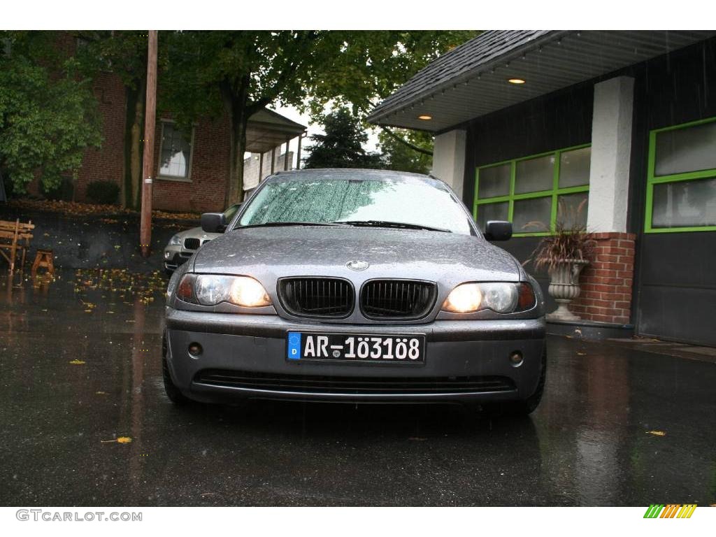 2003 3 Series 325i Sedan - Steel Grey Metallic / Black photo #2