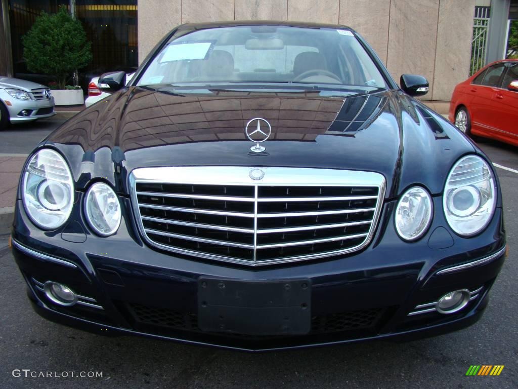 2007 E 350 4Matic Sedan - Capri Blue Metallic / Cashmere photo #2