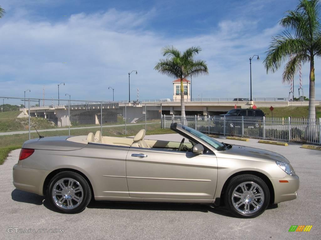 2008 Linen Gold Metallic Chrysler Sebring Limited Hardtop Convertible
