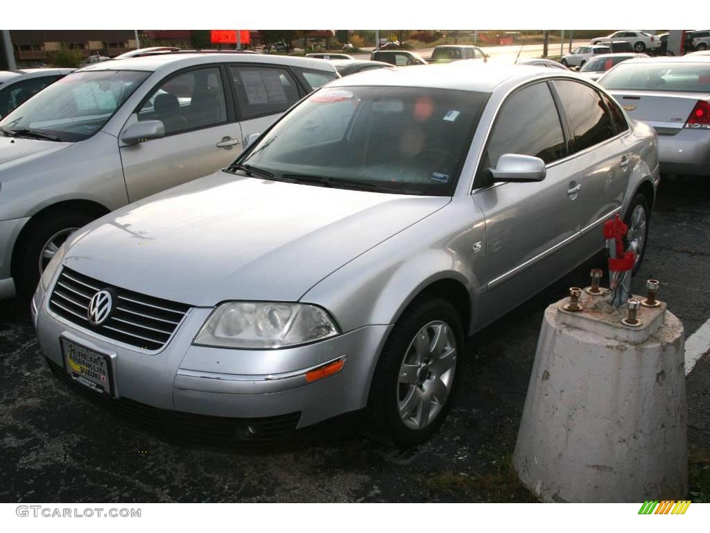 2003 Passat GLX Sedan - Reflex Silver Metallic / Grey photo #3