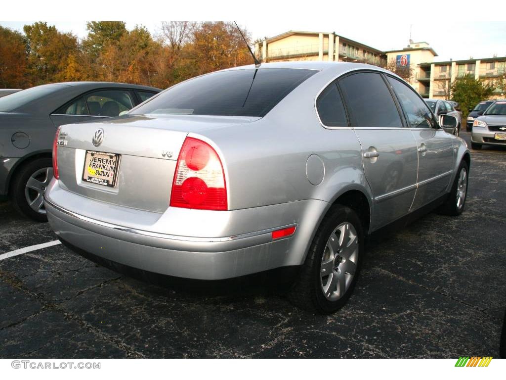 2003 Passat GLX Sedan - Reflex Silver Metallic / Grey photo #5