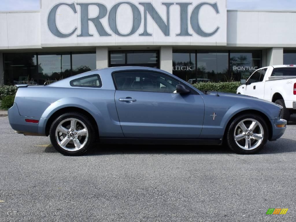 2008 Mustang V6 Premium Coupe - Windveil Blue Metallic / Light Graphite photo #1
