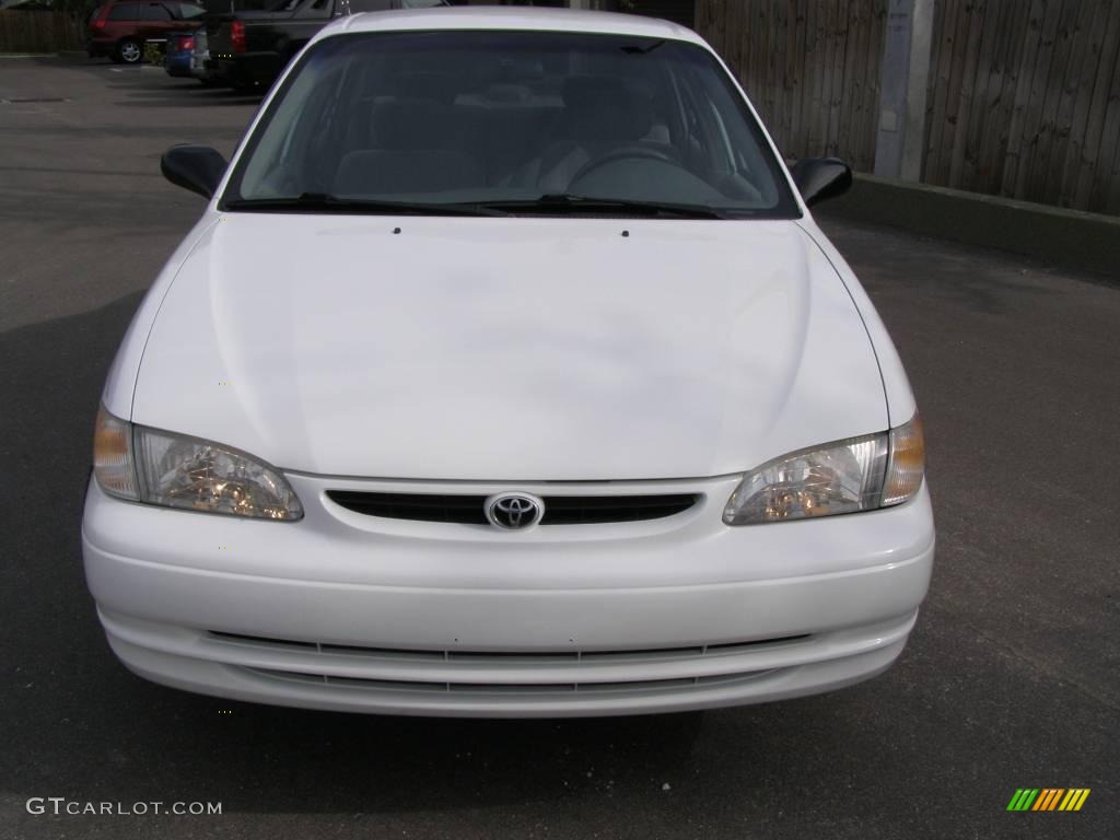1999 Corolla CE - Super White / Light Charcoal photo #2