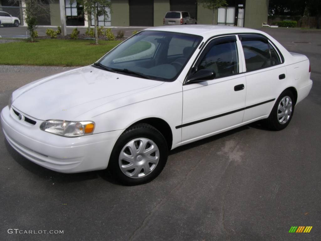 1999 Corolla CE - Super White / Light Charcoal photo #4