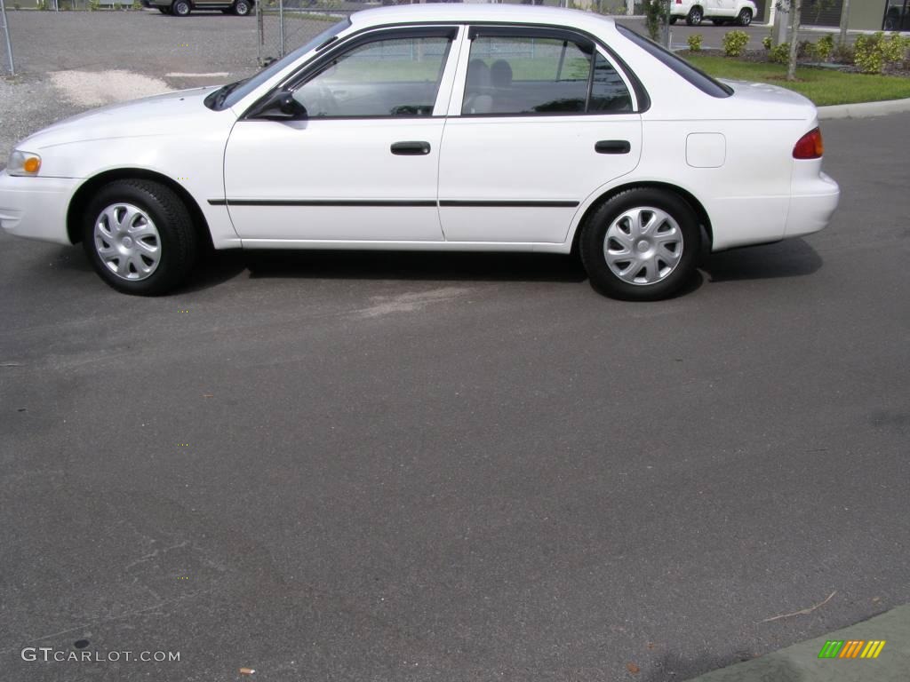 1999 Corolla CE - Super White / Light Charcoal photo #6