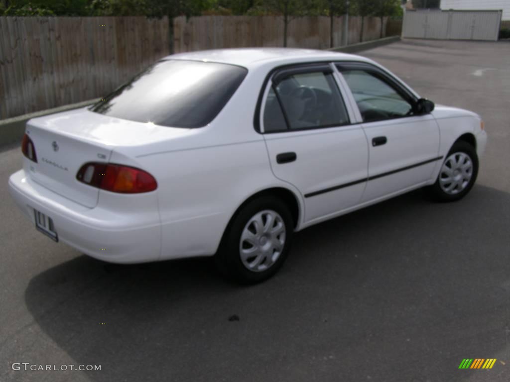 1999 Corolla CE - Super White / Light Charcoal photo #7