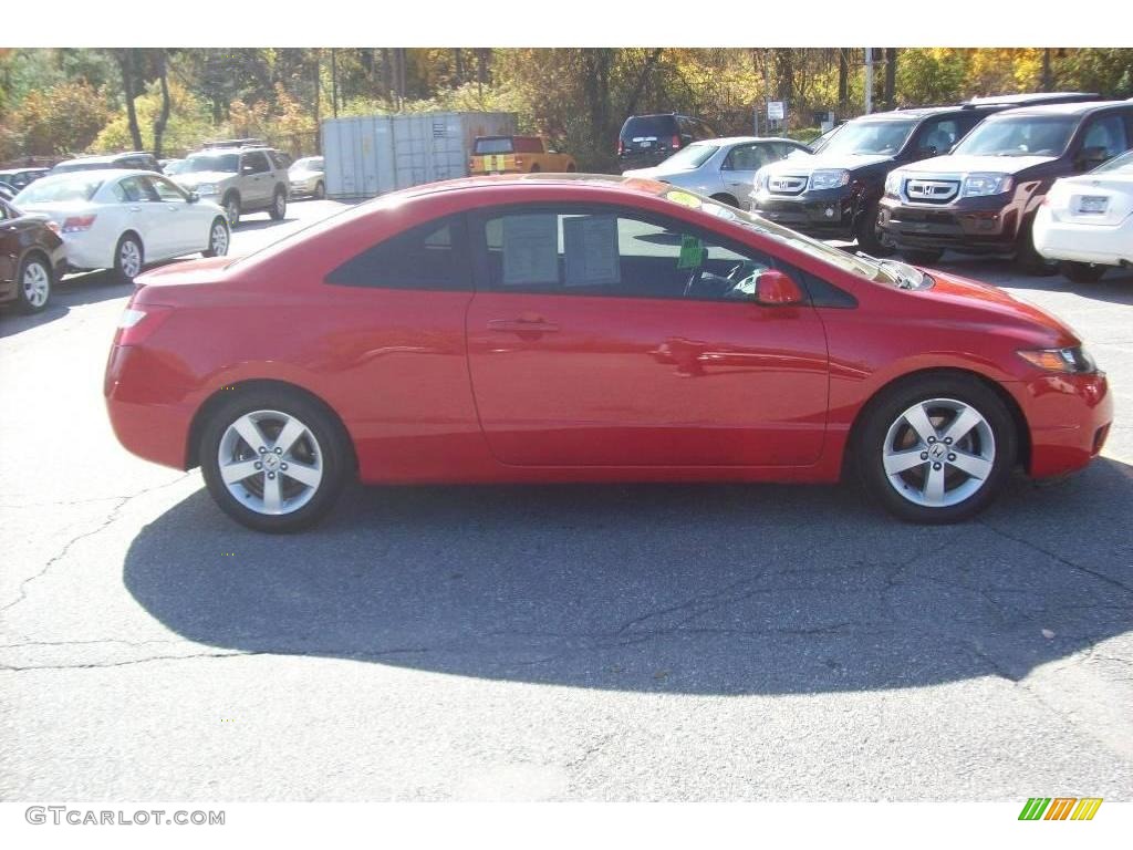 2007 Civic EX Coupe - Rallye Red / Black photo #20