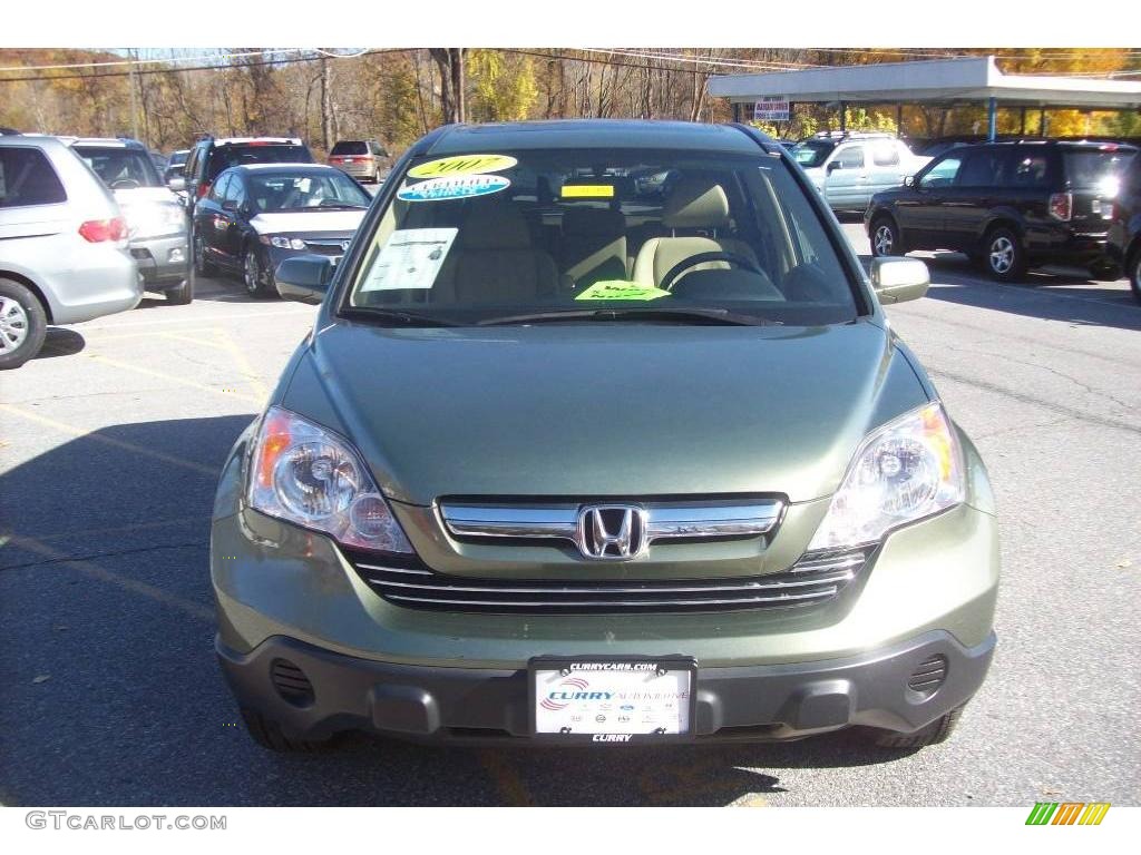 2007 CR-V EX-L 4WD - Green Tea Metallic / Ivory photo #3