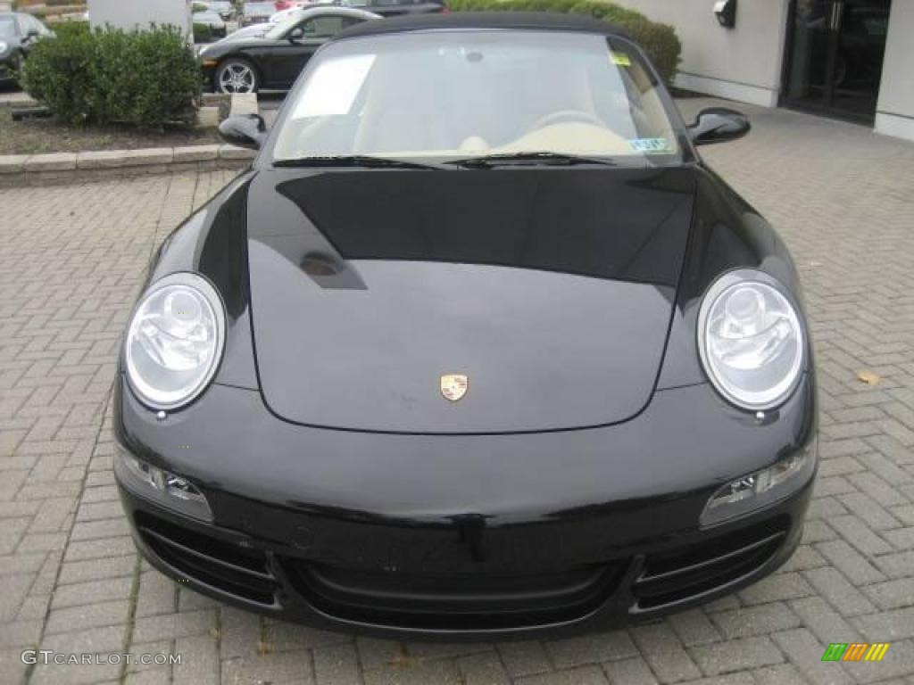 2008 911 Carrera S Cabriolet - Black / Sand Beige photo #2