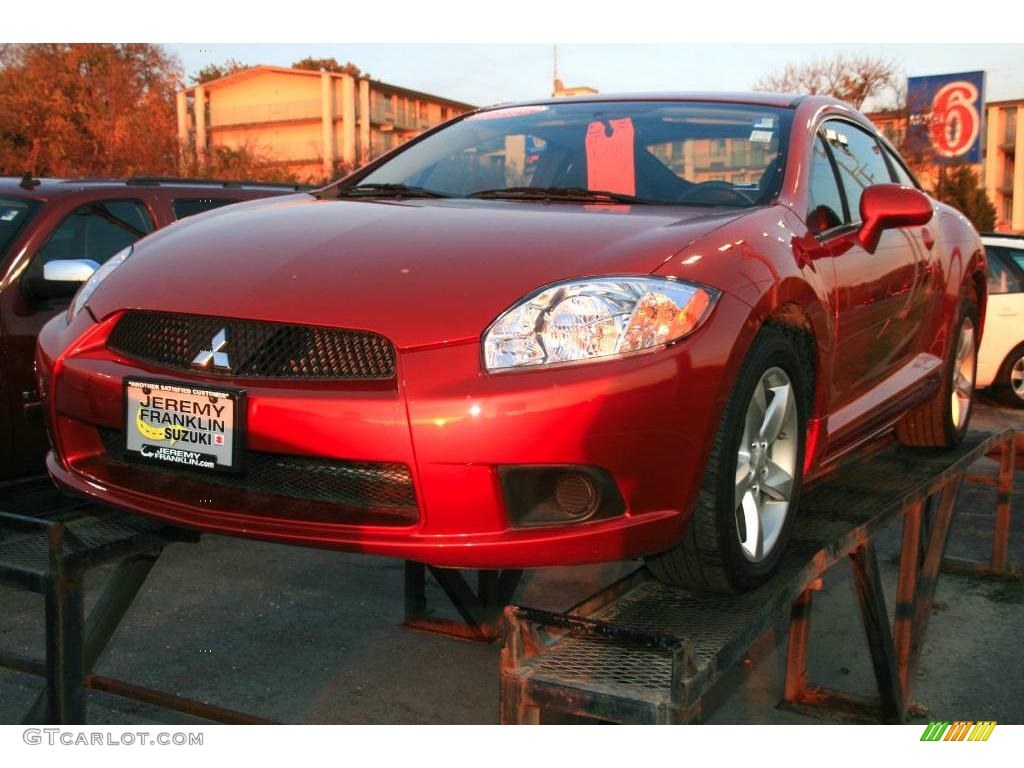 2009 Eclipse GS Coupe - Rave Red Pearl / Medium Gray photo #4