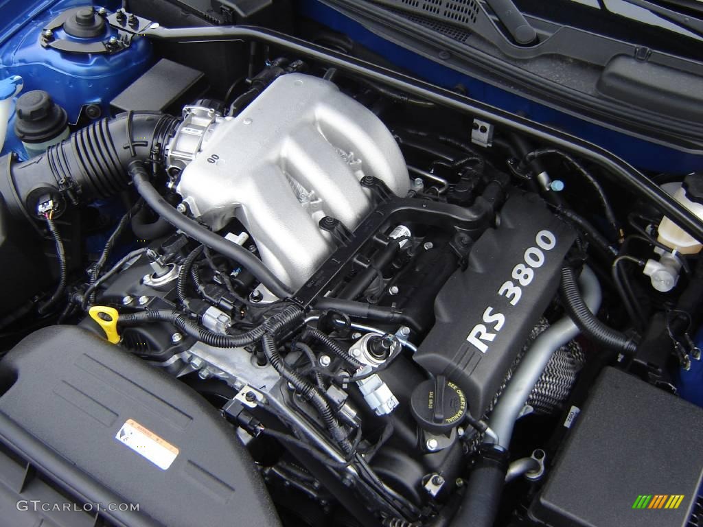 2010 Genesis Coupe 3.8 Track - Mirabeau Blue / Black photo #14