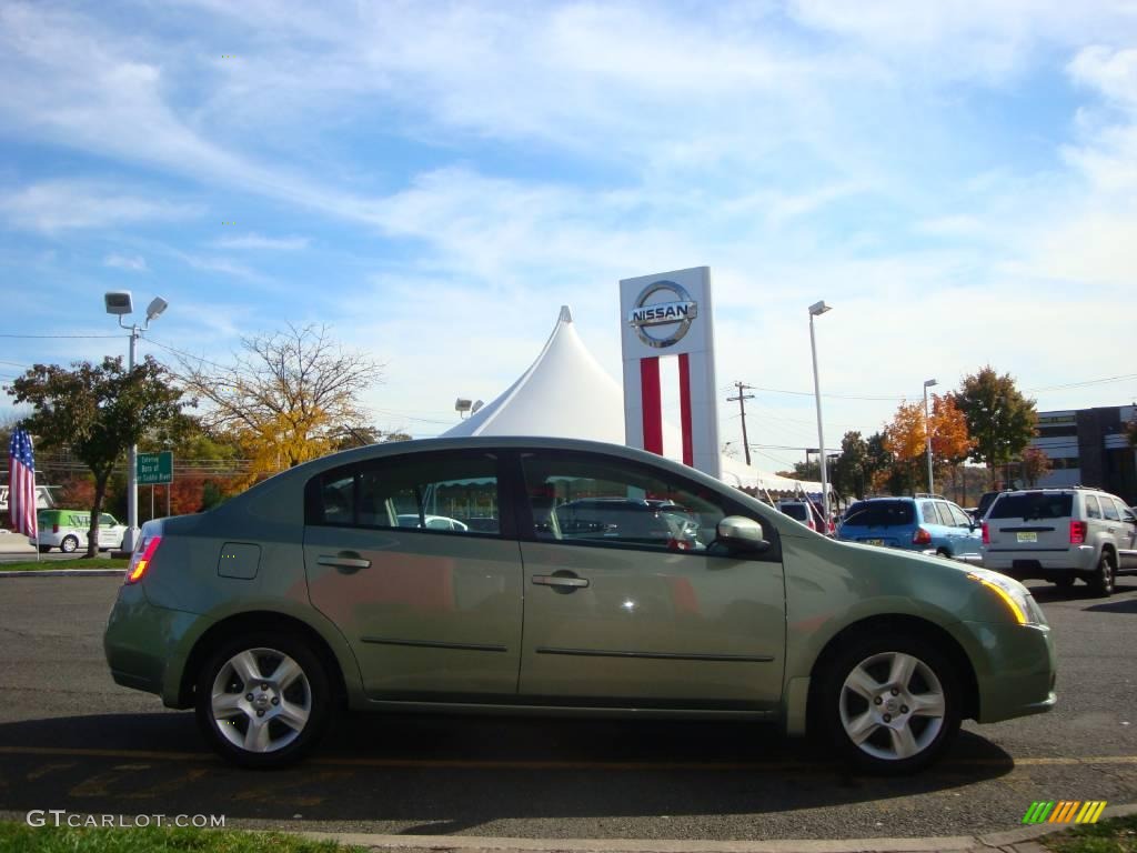 2008 Sentra 2.0 - Metallic Jade Green / Charcoal/Steel photo #12