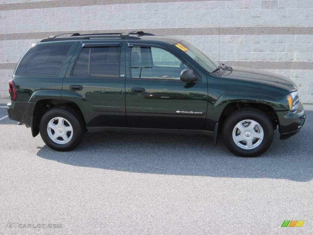 2002 TrailBlazer LS 4x4 - Forest Green Metallic / Dark Pewter photo #1