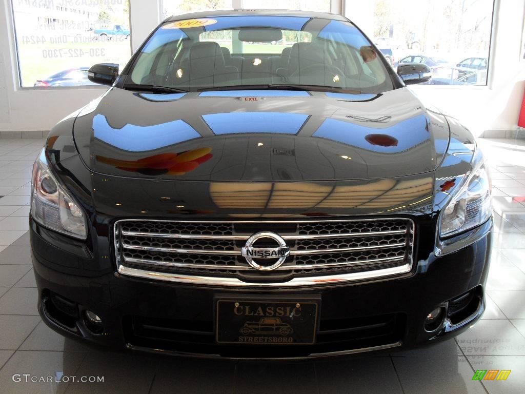 2009 Maxima 3.5 SV - Super Black / Charcoal photo #5