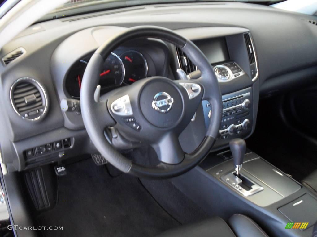 2009 Maxima 3.5 SV - Super Black / Charcoal photo #15
