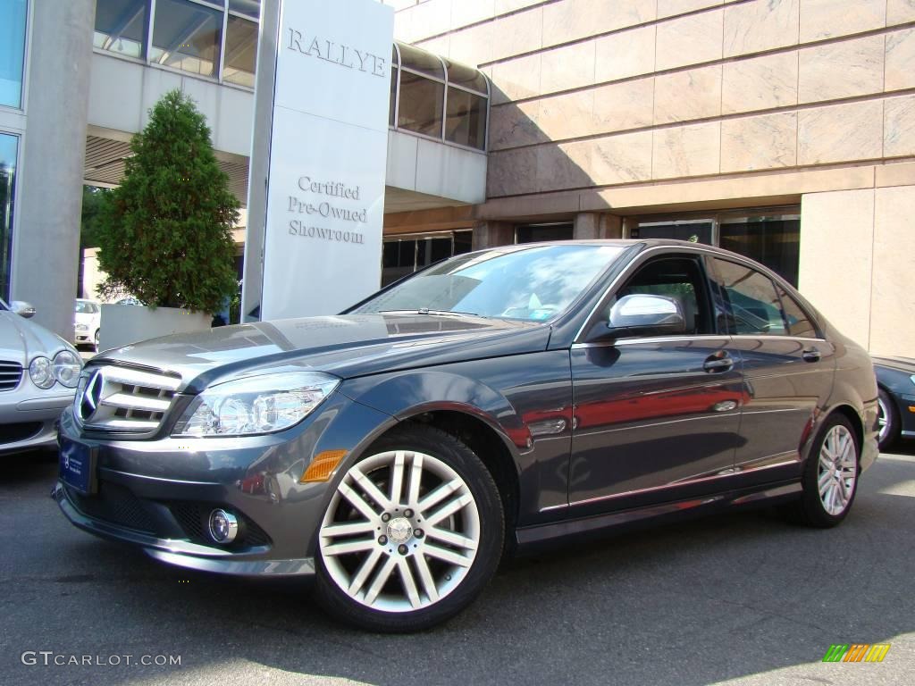 2008 C 300 4Matic Sport - Steel Grey Metallic / Grey/Black photo #1