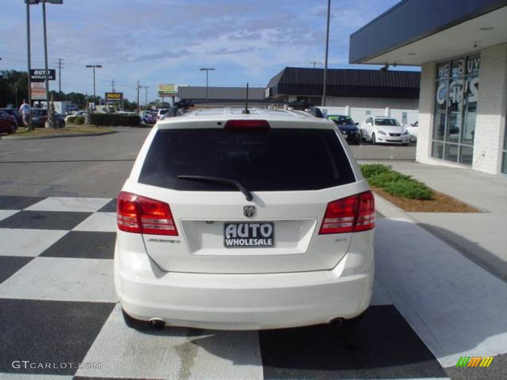 2009 Journey SXT - Stone White / Dark Slate Gray/Light Graystone photo #3